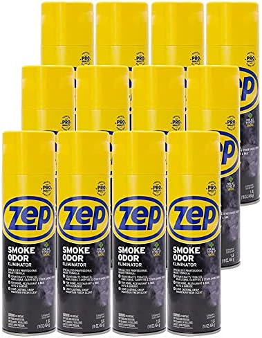 Zep Smoke Odor Eliminator Aerosol, Clear, 16 oz (Pack of 4) ZUSOE16 - Eliminate Cannabis (Marijuana) and Tobacco Odors