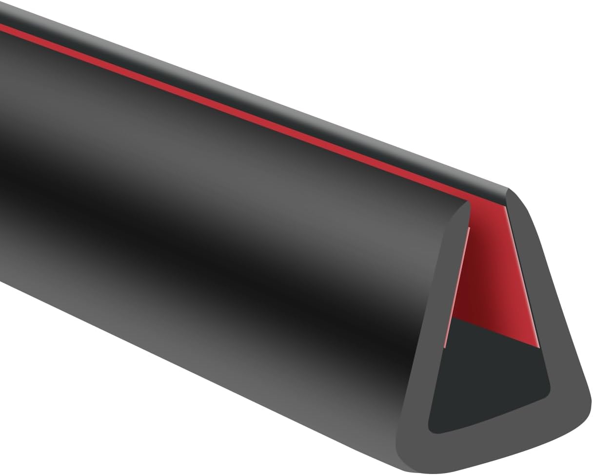 Rubber Edge Trim, 1/16" Self Adhesive Flexible U Channel Edge Protecter for Sheet Metal, Car Doors, U Shaped Sharp Edge Guards, Fit for 0-5/64" Wide Edge, Black Color, 10Ft, EPDM Material