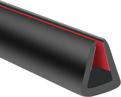 Rubber Edge Trim, 1/16" Self Adhesive Flexible U Channel Edge Protecter for Sheet Metal, Car Doors, U Shaped Sharp Edge Guards, Fit for 0-5/64" Wide Edge, Black Color, 10Ft, EPDM Material