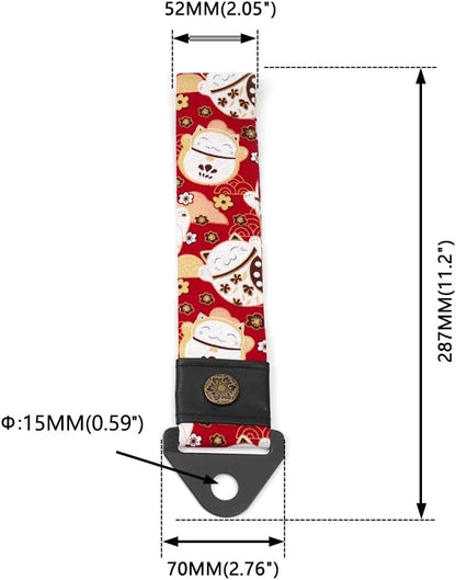 RASTP Racing Tow Strap, Car Modification Sports Trailer Belt Fit for Front or Rear Front Bumper Decorative (Red)