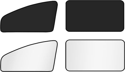 XCBYT Car Window Shades - 4 Pcs Car Privacy Curtains - 100% Block Light Car Window Covers - Magnetic Side Window Sun Shade Keeps Cooler for Breastfeeding, Taking a nap, Changing Clothes, Camping