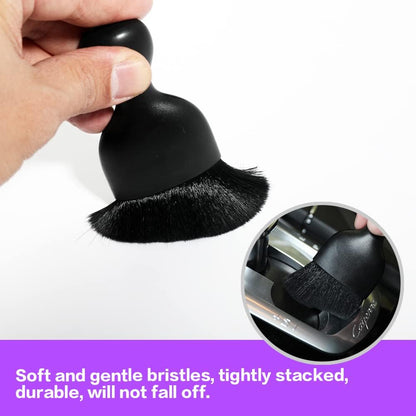 AOCISKA Car Interior Detailing Brush,Soft Bristle Cleaning Brush Car Detailing Brush Dusting Brush,Car Interior Cleaning Tool,Auto Detail Brush Car Dash Duster Brush (Black)