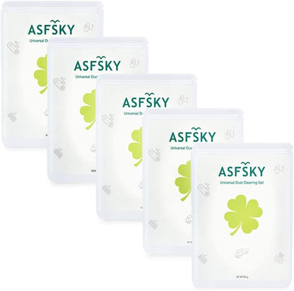 ASFSKY Car Cleaning Gel for Car Detailing Car Cleaning Gel Putty Reusable Keyboard Cleaner Gel Car Putty for Cleaning Dust Universal Cleaning Gel 5 Pack(Green)