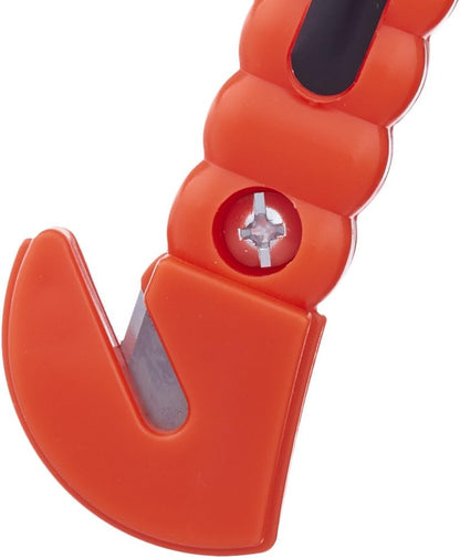 Amazon Basics Emergency Escape Tool, Window Breaker and Seatbelt Cutter, Car Safety Hammer with Protective Bracket, Bright Orange, 2 Pack, SW-835