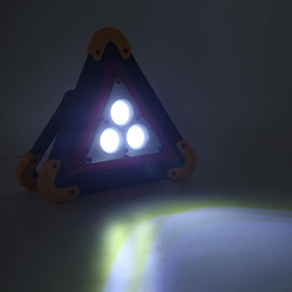 Warning Triangle Light, LED Emergency Triangle Light, Portable Multifunctional Car Warning Triangle Lamp Triangle Cob Work Light for Vehicle Truck Accident Car Repairing