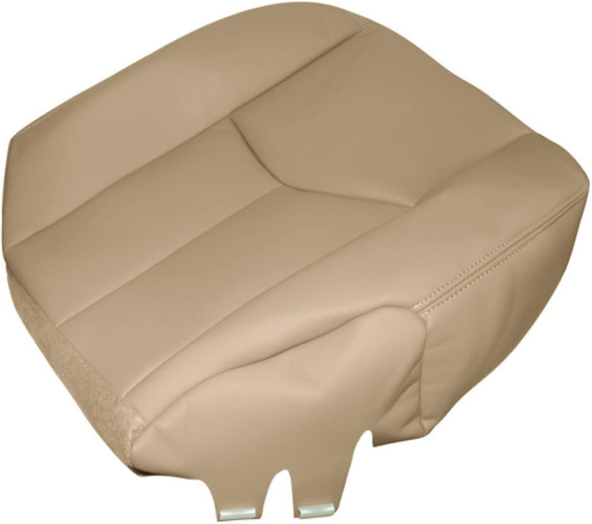 NLQR #522 Light Tan Front Driver Bottom Replacement Seat Cover Microfiber Leather Compatible with Chevy Avalanche Tahoe Suburban GMC Yukon XL 2003 2004 2005 2006