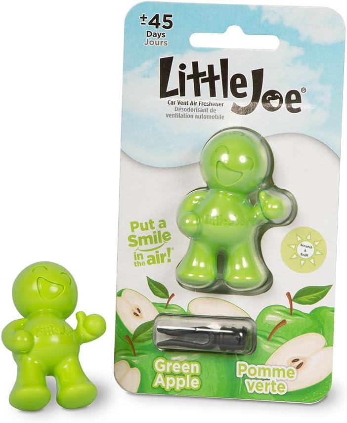 Little Joe 96401 New Car Scent Car Air Freshener Vent Clip, Fights Odors for up to 45 Days, Long-Lasting Freshness, Cute Car Odor Eliminator, Pack of 1