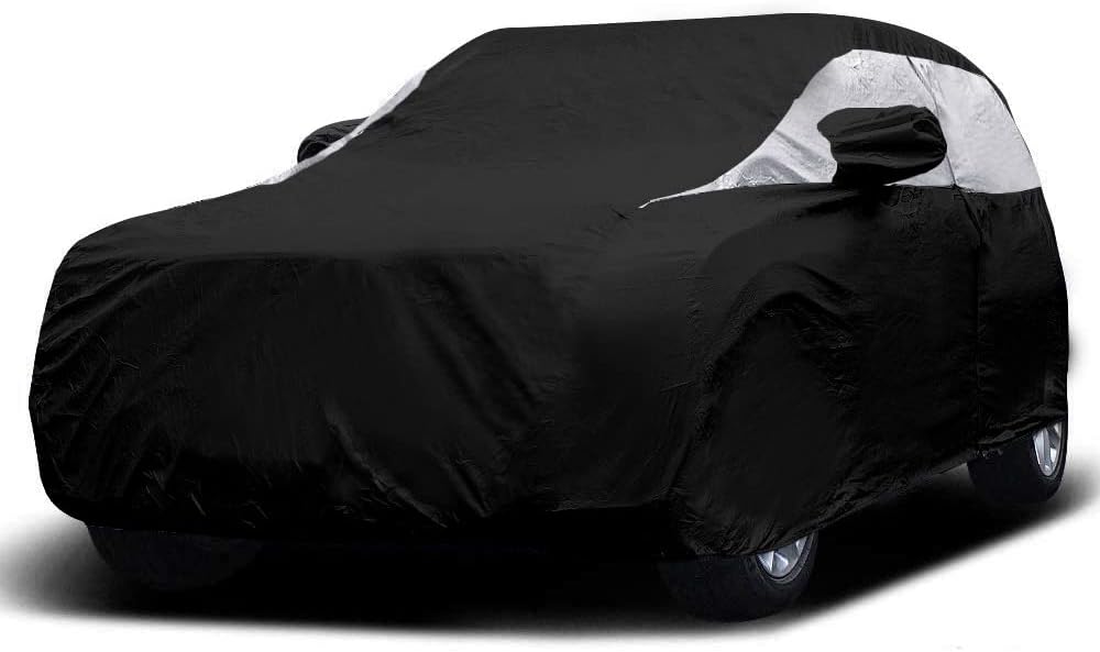 Titan Premium Multi-Layer PEVA Car Cover for Compact SUV 170-187". Waterproof, UV Protection, Anti-Scratch Protective Lining, Driver-Side Zippered Opening. Fits Rav4, Rogue, CR-V and More.