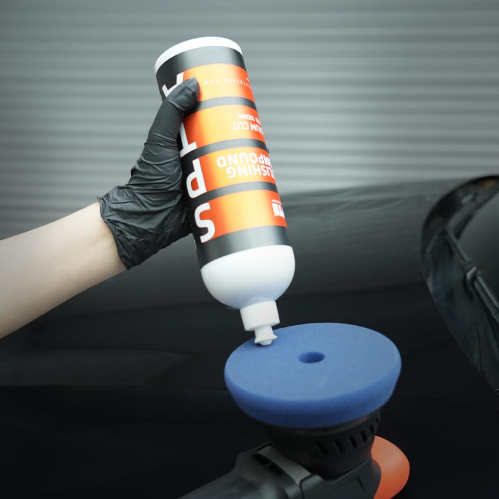 Mix Polishing Compound, SPTA 4.06oz (120ml) Polishing Compound Car Scratch & Swirl Remover Rubbing Compound & Finishing Polish Buffing Compound Swirl Remover for Cars Automotive Paint Correction