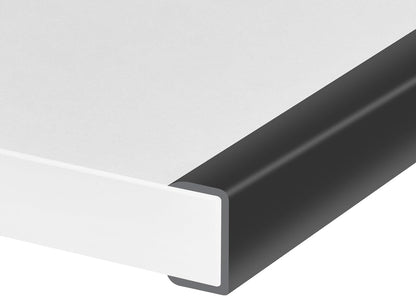 Rubber Edge Trim, Self-Adhesive Rubber Edge Trim, Edge Protector for Sheet Metal, EPDM Material, Fit 1/16"(1.0mm), Length 10Ft, Black Color, U Channel Edge Trim - Colors A