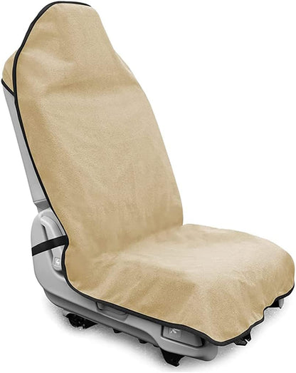 Waterproof Sweating Car Seat Cover for Post Gym Workout, Running, Swimming, Beach and Hiking, Universal Fit Non-Slip Towel Bucket Seat Protector for Cars SUV Trucks, Machine Washable (Grey)