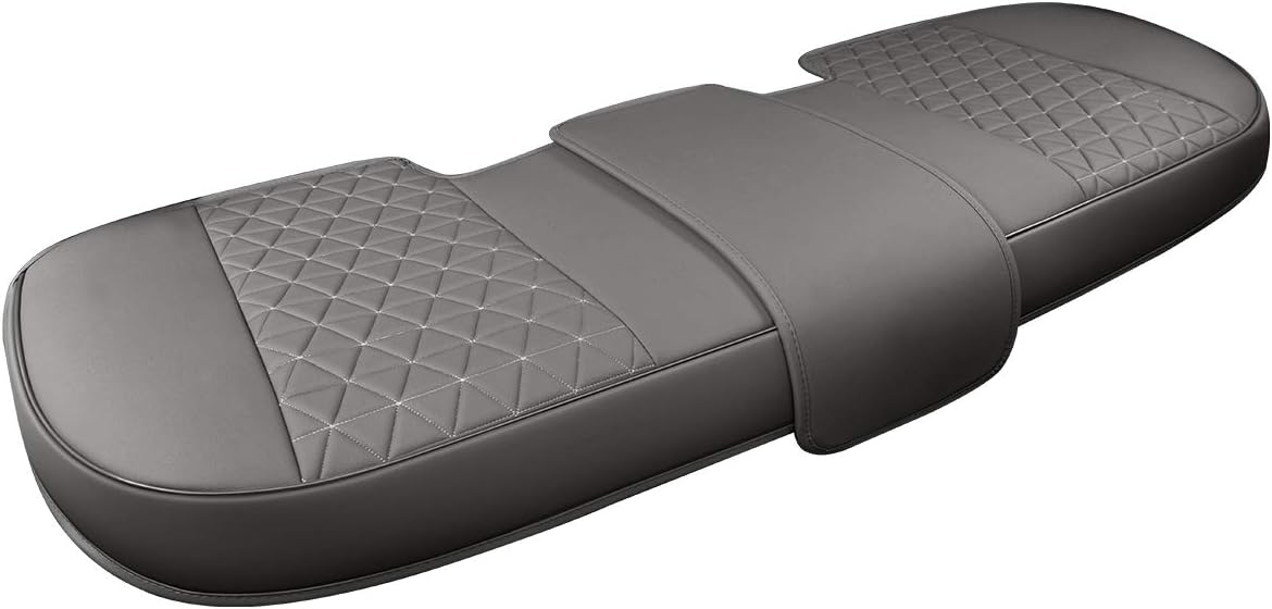 Black Panther Luxury Faux Leather Car Seat Cover Front Bottom Seat Cushion Cover, Anti-Slip and Wrap Around The Bottom, Fits 95% of Vehicles - 1 Piece,Black