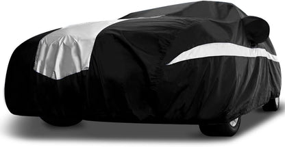 Titan Stingray Car Cover - Multi-Layer All Weather Protection for Sedans 186-202”. Waterproof, UV Blocking, Scratch Resistant. Drivers Side Zippered Access.