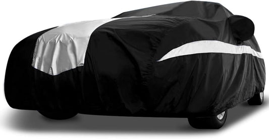 Titan Stingray Car Cover - Multi-Layer All Weather Protection for Sedans 186-202”. Waterproof, UV Blocking, Scratch Resistant. Drivers Side Zippered Access.