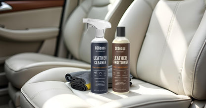 Leather Cleaner and Conditioner Kit – 2×16oz | Leather Cleaner for Car Seats, Furniture, Couches, Shoes & Boots | pH-Balanced, Non-Greasy, Restores & Protects All Leather