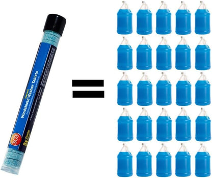 303 (230395) Products Automotive Instant Windshield Washer - 3x Cleaning Power - Super Concentrated Tablets - Just Add Water, 25 Tablet