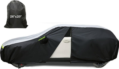 SUV car Cover All Weather Waterproof Murano, Subaru Outback/Solterra，Cadillac XT5/SRX, Buick Envision and Other Models -Outdoor Sunshade Protection with Zipper (Length 188 to 195 inch)