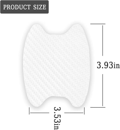 4PCS Sticker, Carbon Fiber Anti-Scratches Car Door Cup Protector, Non-Marking Auto Door Handle Protective Film, Universal for Most Car Handles (Black/4PCS)