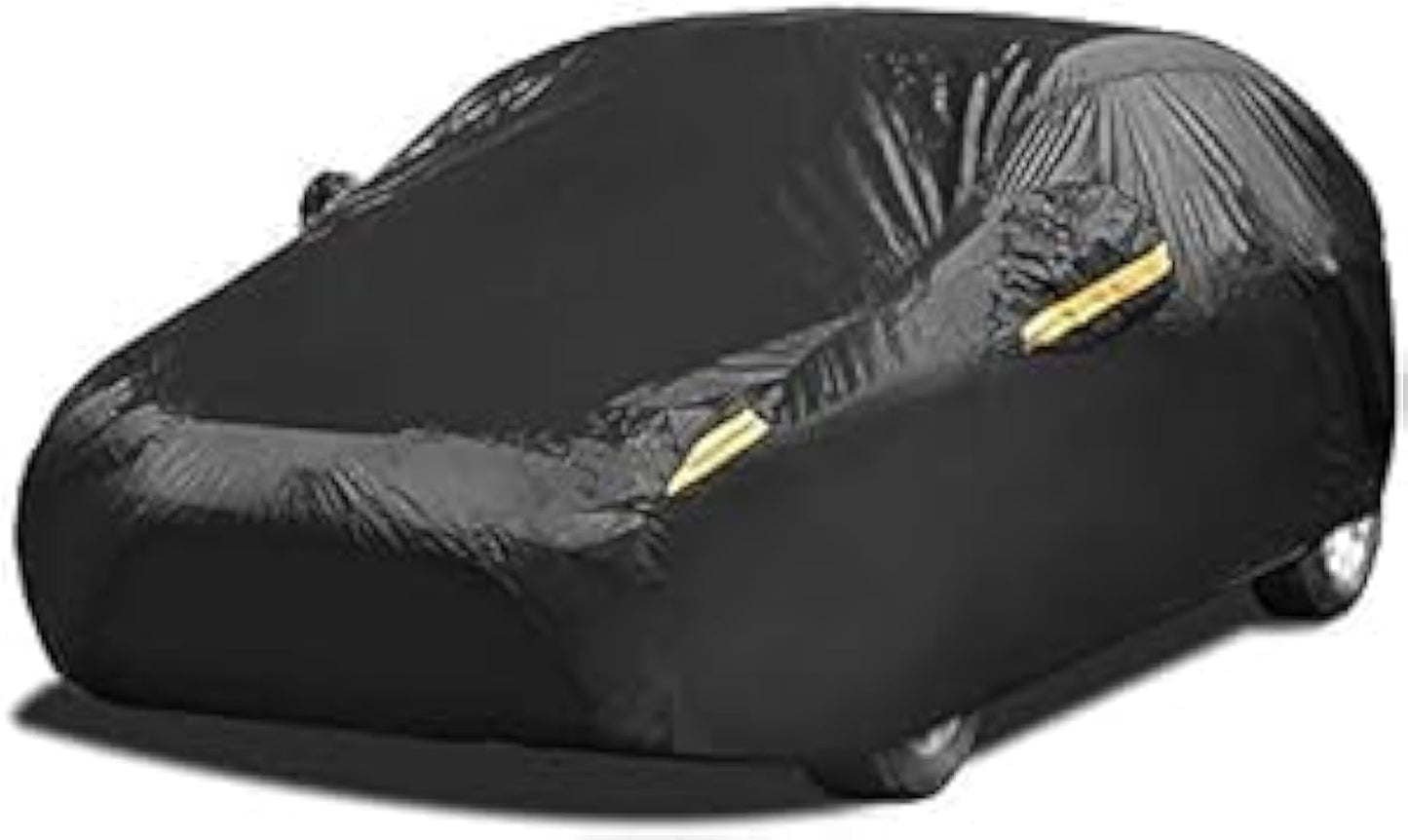Full Car Covers for Sedan, Car Cover Waterproof All Weather Windproof Dustproof UV Protection Scratch Resistant Indoor Outdoor Univers