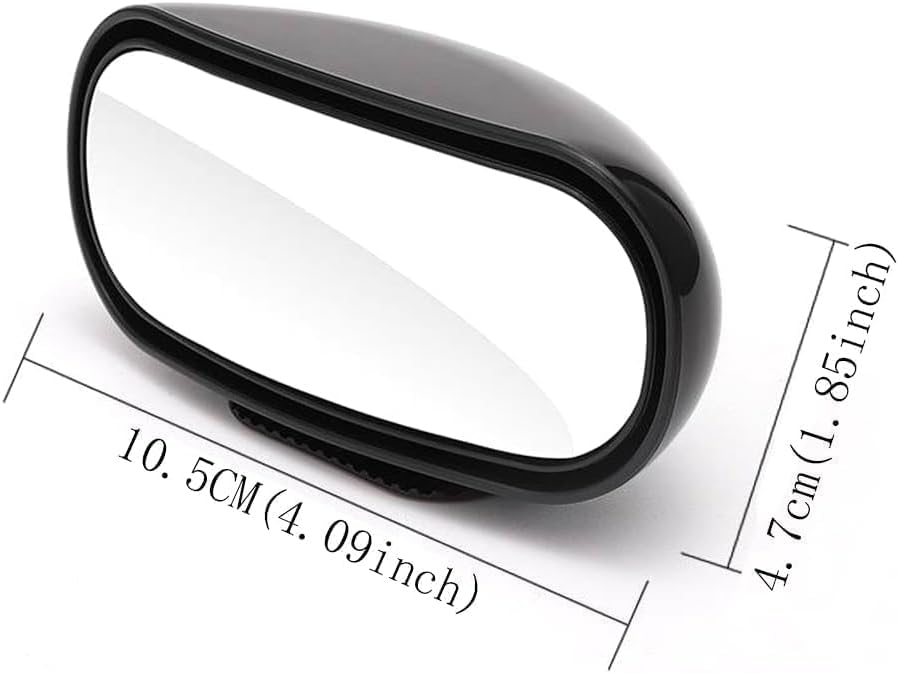 Blind Spot Mirror for Car 2 Pack, Adjustable Convex Wide-Angle Blindspot Mirrors, 360° Rotatable Small Stick-On Blind Side Mirror for Cars, SUVs & Trucks