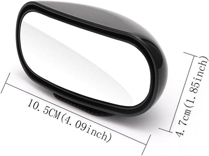 Blind Spot Mirror for Car 2 Pack, Adjustable Convex Wide-Angle Blindspot Mirrors, 360° Rotatable Small Stick-On Blind Side Mirror for Cars, SUVs & Trucks