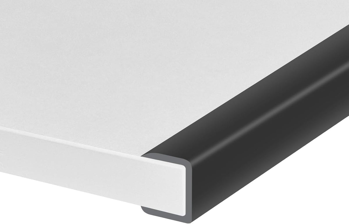 Rubber Edge Trim, Self-Adhesive Rubber Edge Trim, Edge Protector for Sheet Metal, EPDM Material, Fit 1/16"(1.0mm), Length 10Ft, Black Color, U Channel Edge Trim - Colors B