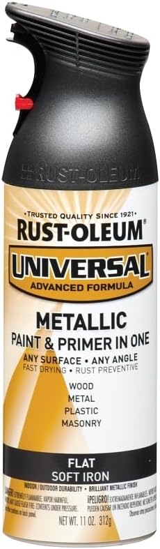 Rust-Oleum 302151 Universal All Surface Clear Topcoat Spray, 11 oz, Dead Flat Clear - Colors B