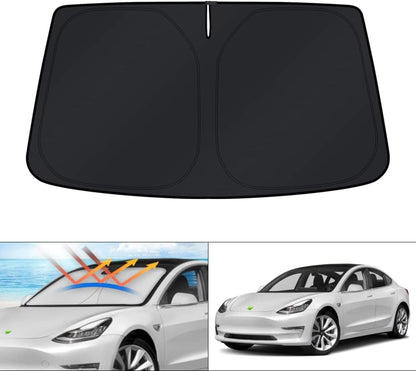 KUST Windshield Sun Shade for Toyota RAV4 2019-2022 2023 2024 2025 2026 Window Accessories Shade Sun Visor Cover Foldable Block UV Rays - Colors A