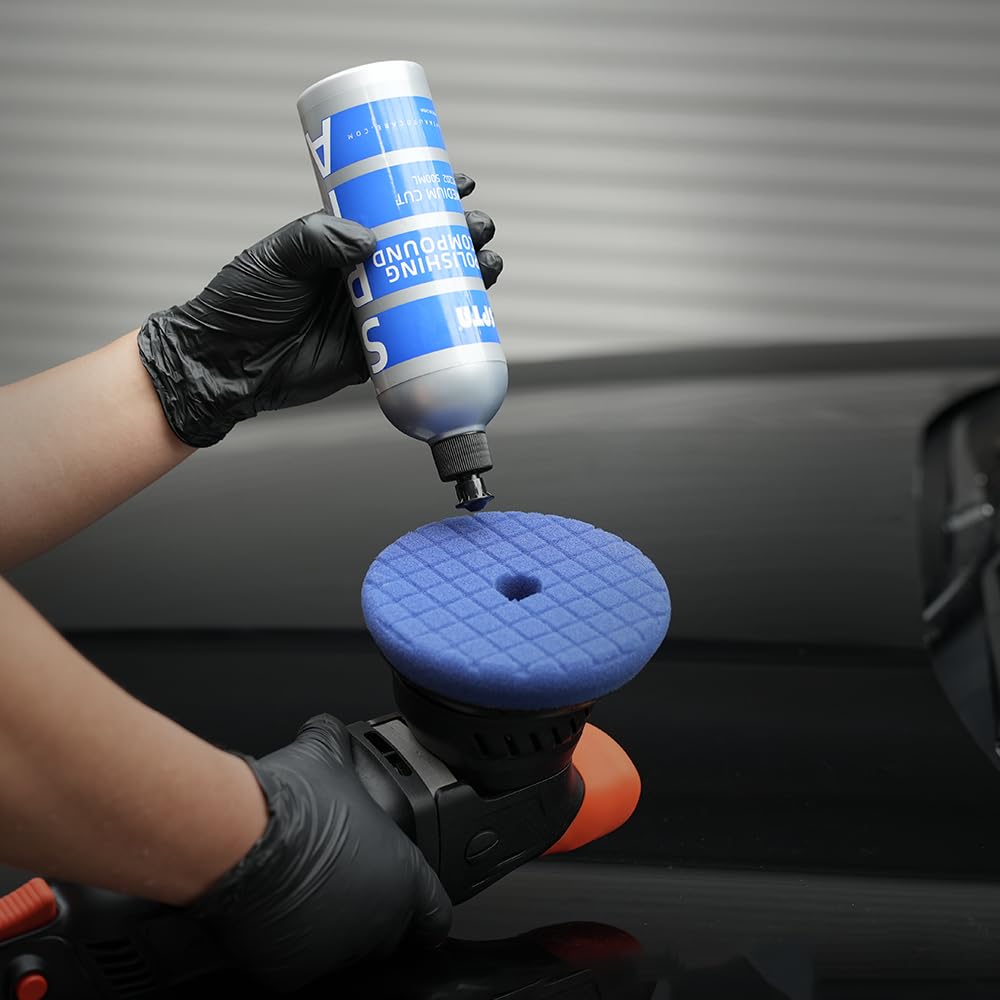 Mix Polishing Compound, SPTA 4.06oz (120ml) Polishing Compound Car Scratch & Swirl Remover Rubbing Compound & Finishing Polish Buffing Compound Swirl Remover for Cars Automotive Paint Correction