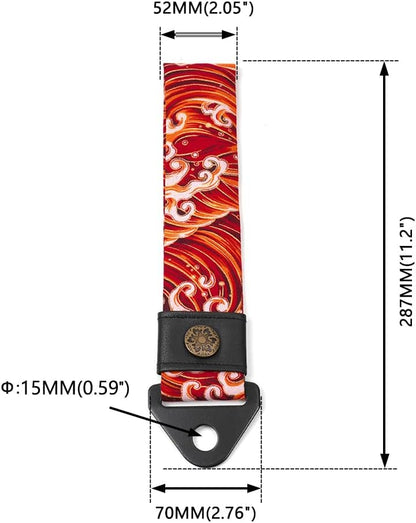 RASTP Racing Tow Strap, Car Modification Sports Trailer Belt Fit for Front or Rear Front Bumper Decorative (Red)