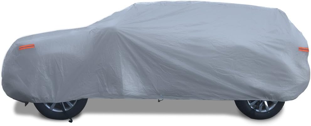 Motor Trend SafeKeeper Heavy Duty Car Cover Waterproof All Weather, Multi-Layered Truck SUV Car Cover for Snow Rain Sun UV Protection, Full Exterior Car Covers for Automobiles (Fits up to 190" Length)
