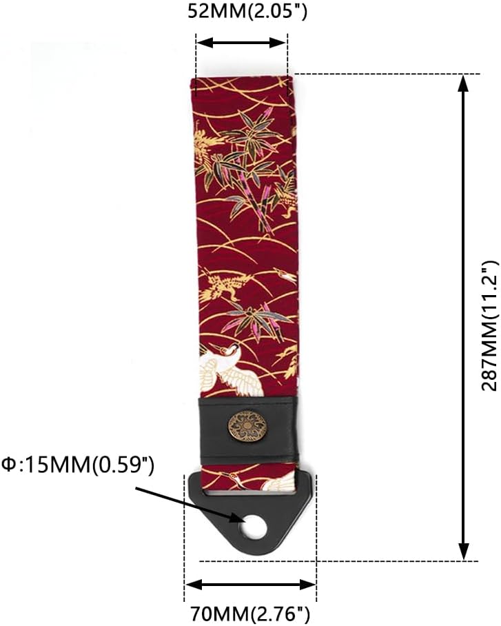 RASTP Racing Tow Strap, Car Modification Sports Trailer Belt Fit for Front or Rear Front Bumper Decorative (Red)