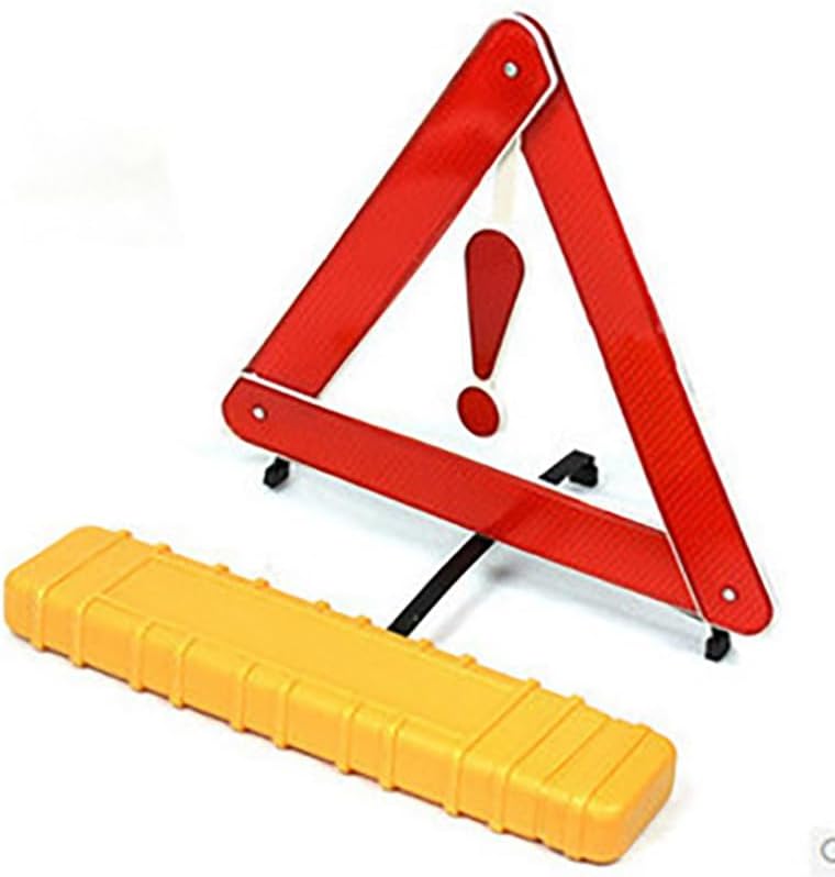 Triangle Reflector,Universal Foldable Emergency Car Truck Van Warning Triangle Signs Road Safety Reflective Exclamation Point Sign Triangle Warning Kit Tool with Carrying Case (1 Pack)