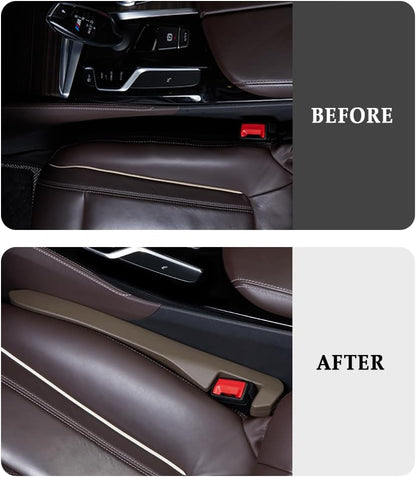 IHOTDER 2PCS Car Seat Gap Filler - Car Seat Gap Filler Organizer for Holding Phone,Key,Purse - Universal Car Gap Filler Fits Car Truck SUV Car Interior Accessories (Black/2PCS)…