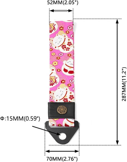 RASTP Racing Tow Strap, Car Modification Sports Trailer Belt Fit for Front or Rear Front Bumper Decorative (Red)