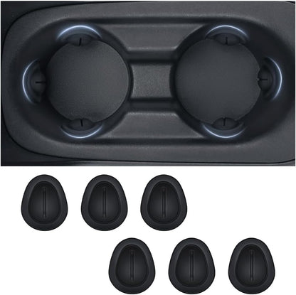 2026 Latest Car Cup Holder Insert/Holder Position Limiter - Anti Shake Silicone Car Coasters Bottle Stabilizers with Self-Adhesive - Car Must Haves Cup Holder Inserts for Car Truck SUV (6PCS)