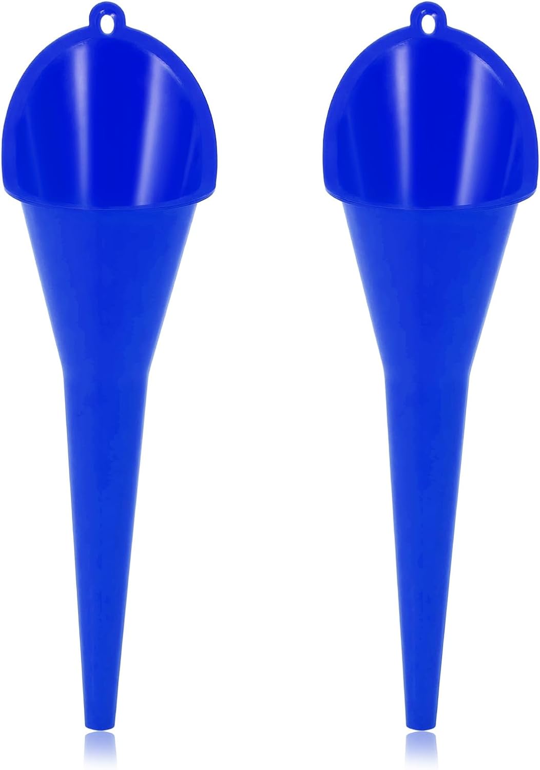 Oil Funnel, Multi-Purpose Plastic Long Neck Oil Funnel, Automotive Use Funnels for Filling Oils Lubricants Water Diesel, Kitchen Funnels for Filling Bottles Jars (Black)