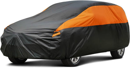 GUNHYI Car Cover for Automobiles All Weather Waterproof, Universal Fit Sedan Ford Mustang, Chevy Camaro/Malibu, Kia Optima, Hyundai Sonata, Nissan Altima, Volkswagen Passat, Tesla Model 3 etc.