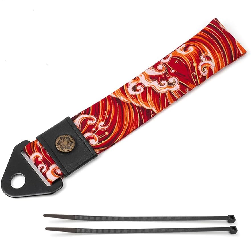RASTP Racing Tow Strap, Car Modification Sports Trailer Belt Fit for Front or Rear Front Bumper Decorative (Red)