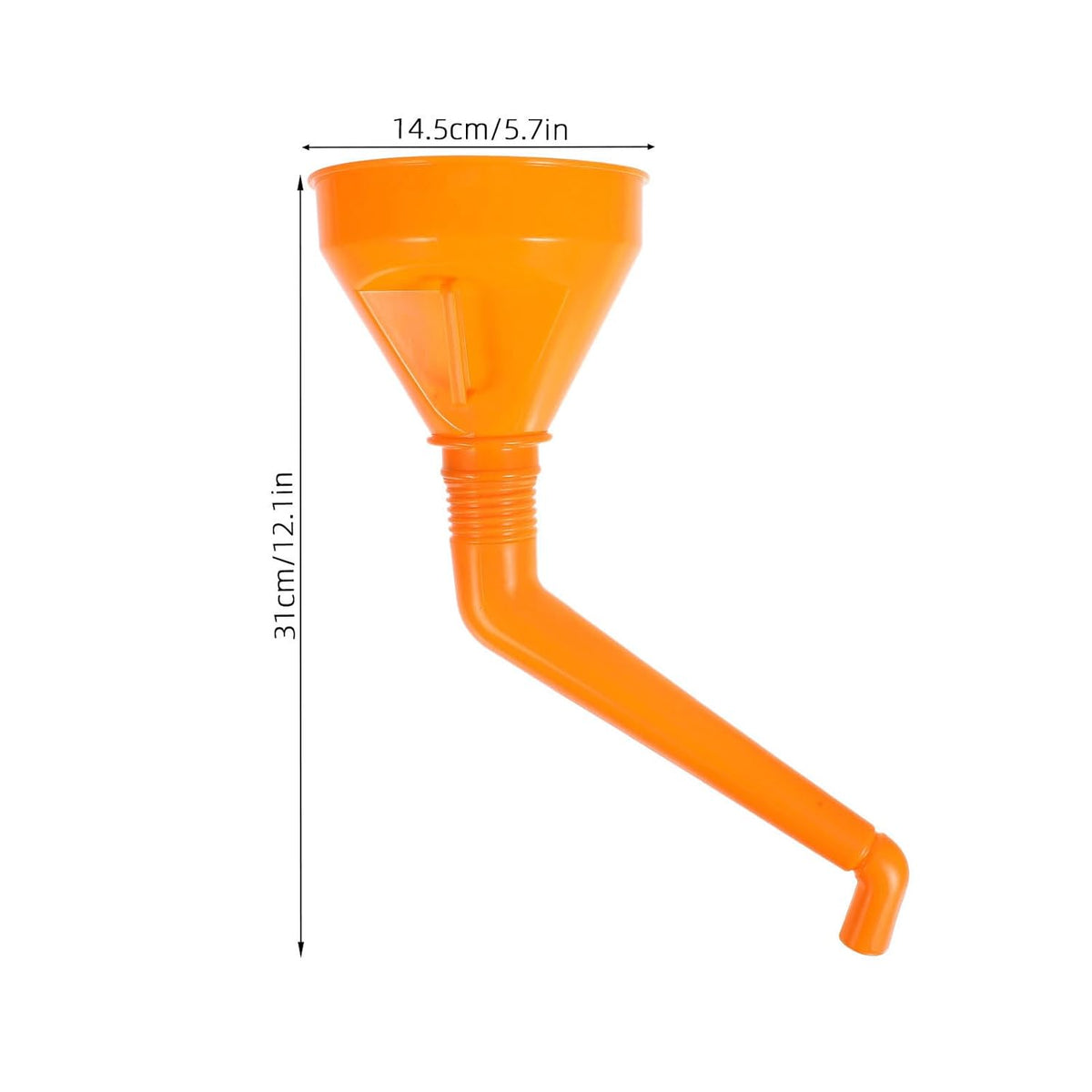 2pcs Filler Funnel 02562 Lubeo 6” Funnel Offset Transmission Oil Large Plastic Automotive s Large Strainer Transmission Fluid Flexible Vehicle Abs