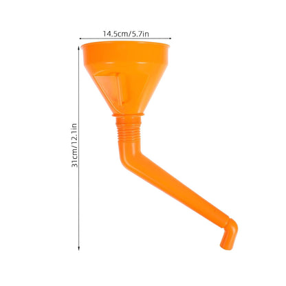 2pcs Filler Funnel 02562 Lubeo 6” Funnel Offset Transmission Oil Large Plastic Automotive s Large Strainer Transmission Fluid Flexible Vehicle Abs