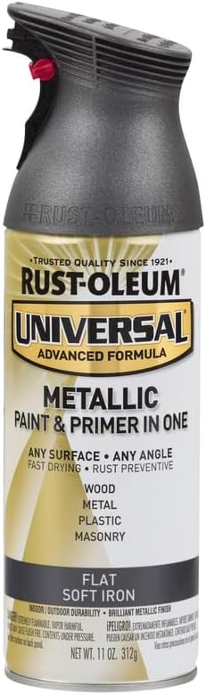 Rust-Oleum 302151 Universal All Surface Clear Topcoat Spray, 11 oz, Dead Flat Clear - Colors B