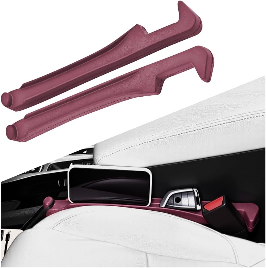 2PCS Car Seat Gap Filler Organizer,2 in 1 Car Gap Filler with Fill and Storage Function for Storing Phones Keys Cards,Universal Multifunctional No Drop Seat Guard for Cars