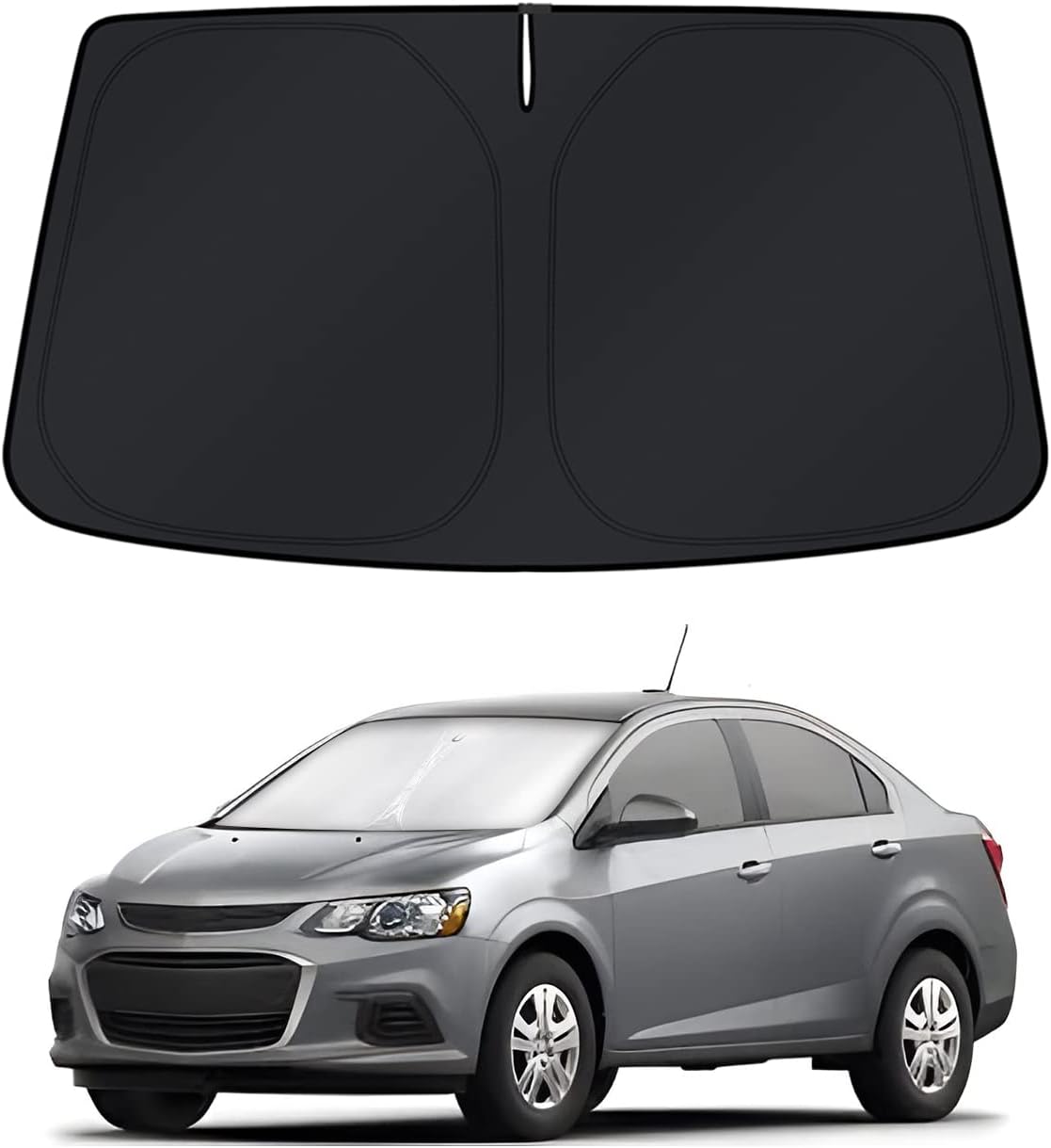 KUST Windshield Sun Shade for Toyota RAV4 2019-2022 2023 2024 2025 2026 Window Accessories Shade Sun Visor Cover Foldable Block UV Rays - Colors D