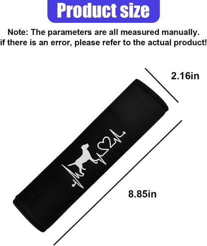 2PCS Car Seat Belt Covers, Breathable Soft Seat Strap Cushion Pad for Neck Shoulder Protection, Universal Safety Vehicle Interior Harness Pad Accessories for Cars, SUVs, Trucks (Cat)