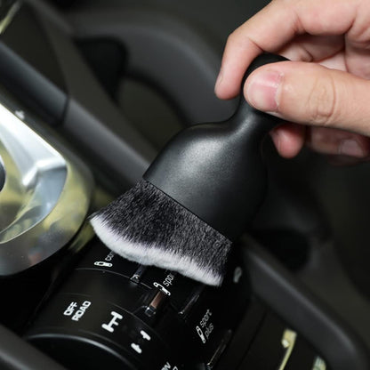 AOCISKA Car Interior Detailing Brush,Soft Bristle Cleaning Brush Car Detailing Brush Dusting Brush,Car Interior Cleaning Tool,Auto Detail Brush Car Dash Duster Brush (Black)