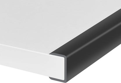 Rubber Edge Trim, Self-Adhesive Rubber Edge Trim, Edge Protector for Sheet Metal, EPDM Material, Fit 1/16"(1.0mm), Length 10Ft, Black Color, U Channel Edge Trim - Colors A