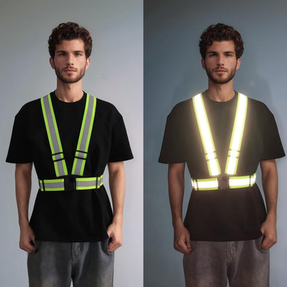 2.0 IN High Visibility Reflective Safety Strap for Construction, Running, Cycling