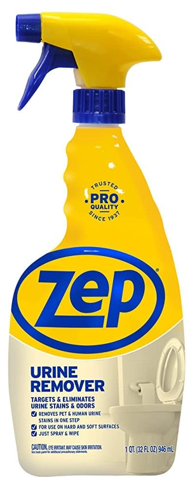 Zep Urine Remover, 32 fl oz - ZUURMV32 - Professional Strength Stain and Odor Eliminator for Hard and Soft Surfaces