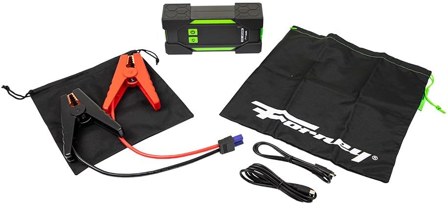 Forney Frontline 1000 Lithium Jump Starter Power Bank | 1000 peak amps 12V emergency battery booster. Features a built-in USB charger for portable devices.